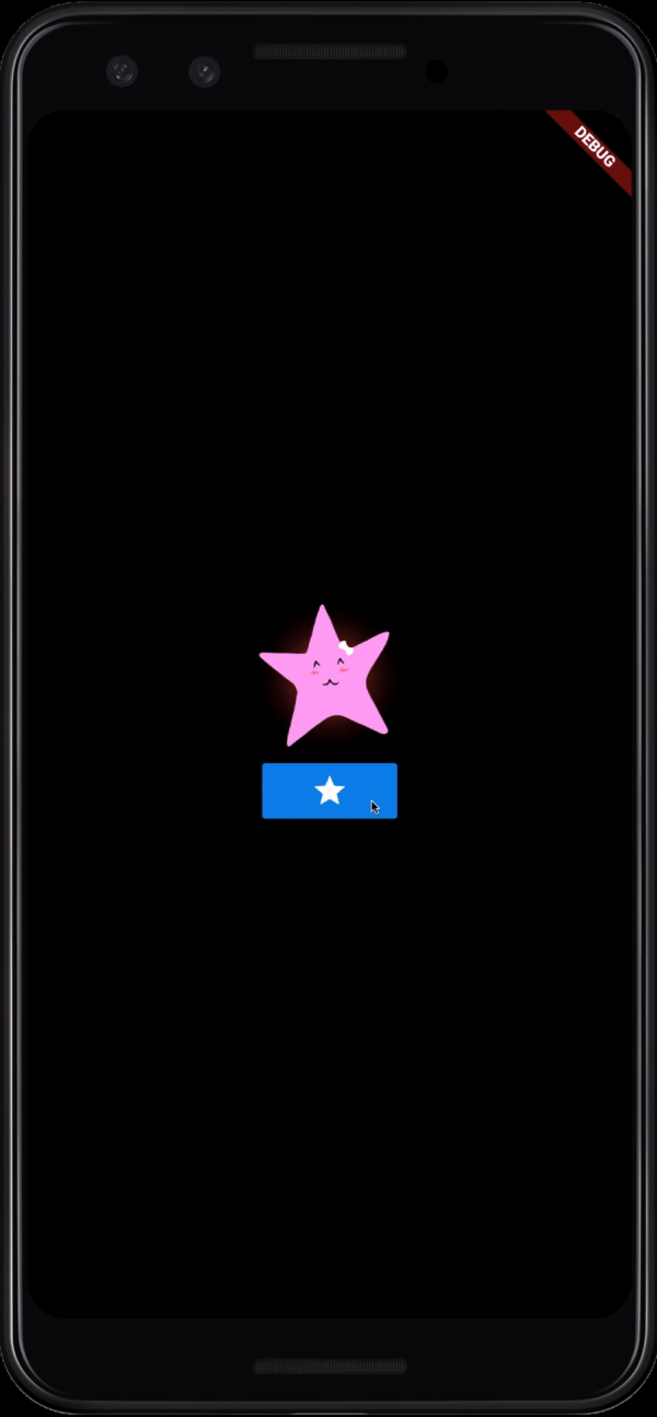 The star now has an animated gradient